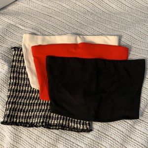 H and M tube top SET OF 4!!
